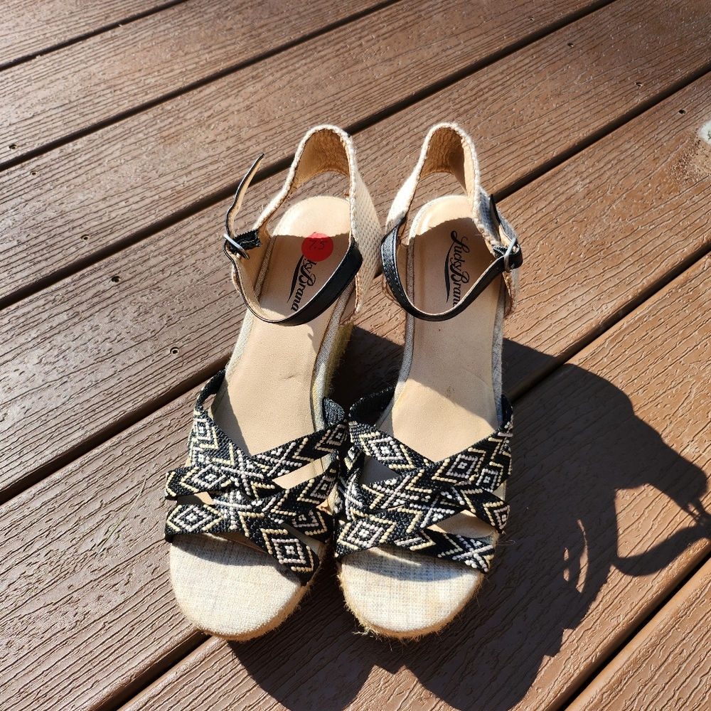 Lucky Brand Mahima Women’s Wedge Espadrille Sandals